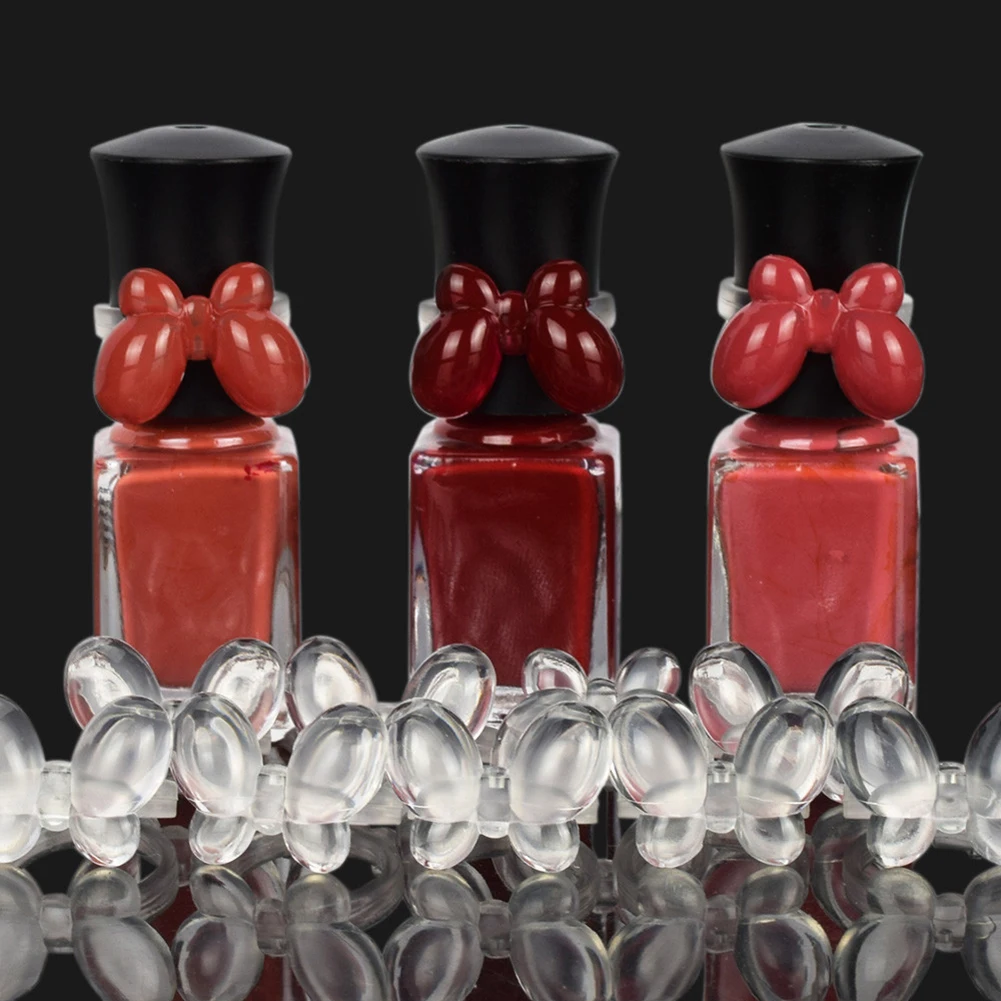 

2019 50Pcs Nail Art UV Gel Polish Varnish Color Display Butterfly Fake Ring Coloring Showing False Nail Manicure Tool Clear