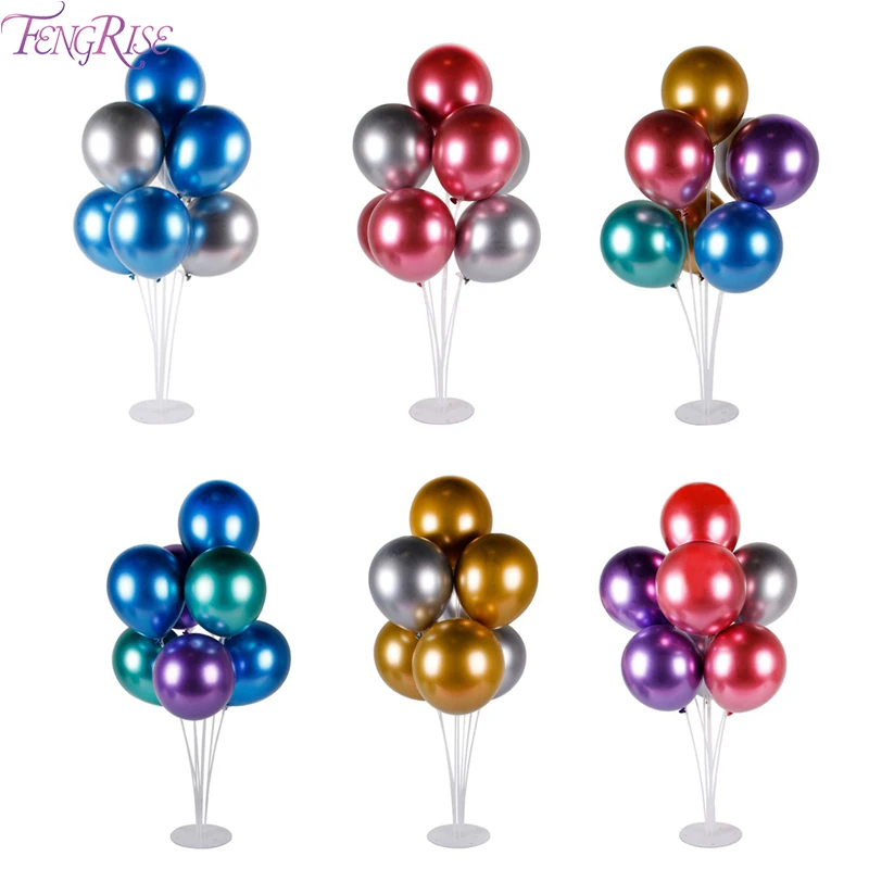 

FENGRISE Plastic Happy Birthday Balloons Party Decor kinds Floating Desk Stand Baloon Accessories Wedding Birthday Party Ballons