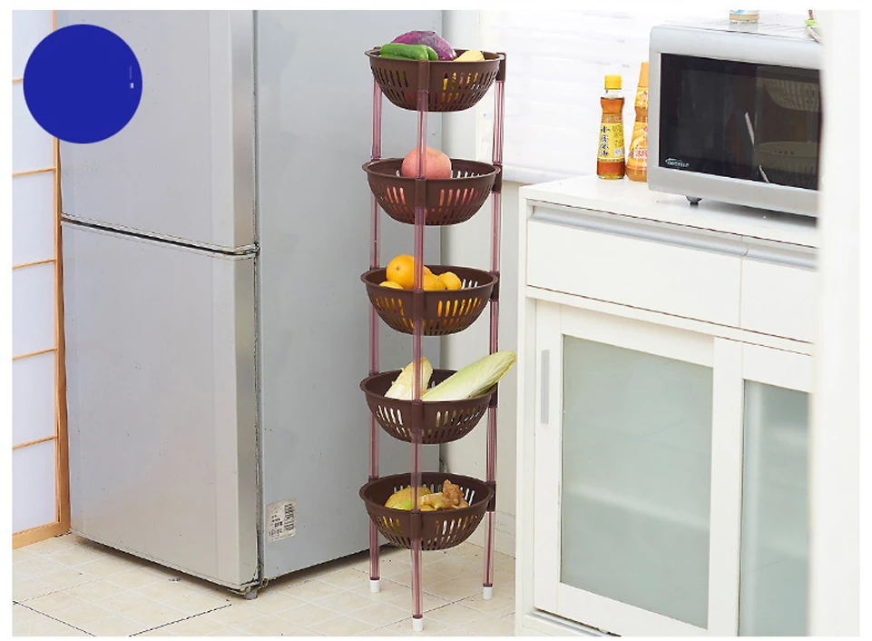 cozinha prateleira de rack de multi-camada geladeira