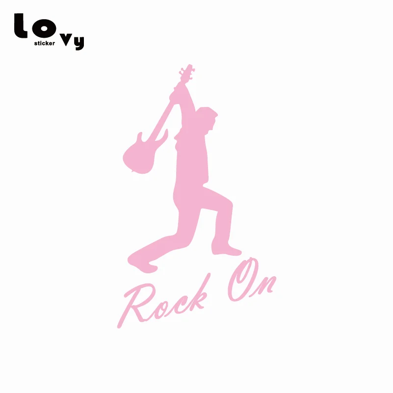 Rock On Забавный виниловый стикер для автомобиля рок музыка художественная