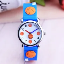 Детские часы баскетбольные брендовые кварцевые наручные часы 4 цвета для девочек и мальчиков водонепроницаемые детские часы детский модный подарок