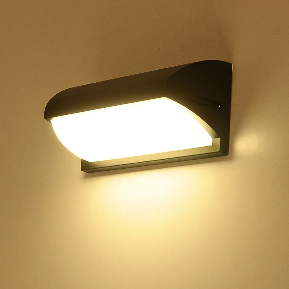 Conduziu a Luz da Parede Lâmpada de Rua Deco do Jardim do Pátio ao ar Livre do Sensor de Radar Luz da Varanda à Prova Quente Frio Branco d' Água Moderna Iluminação 18w - 12 Da Parede Luz Da Varanda À Prova