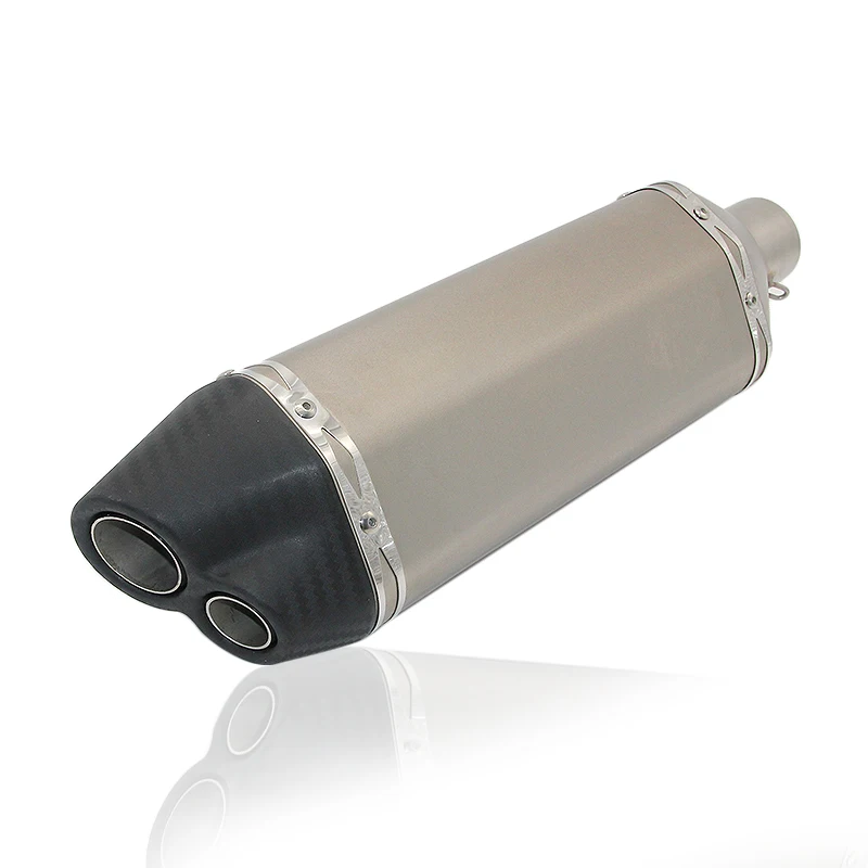 Глушитель мотоцикла Alconstar длиной 480 мм с двойным отверстием YZF GSXR Z750 Z800 MT07 MT09 TMAX530