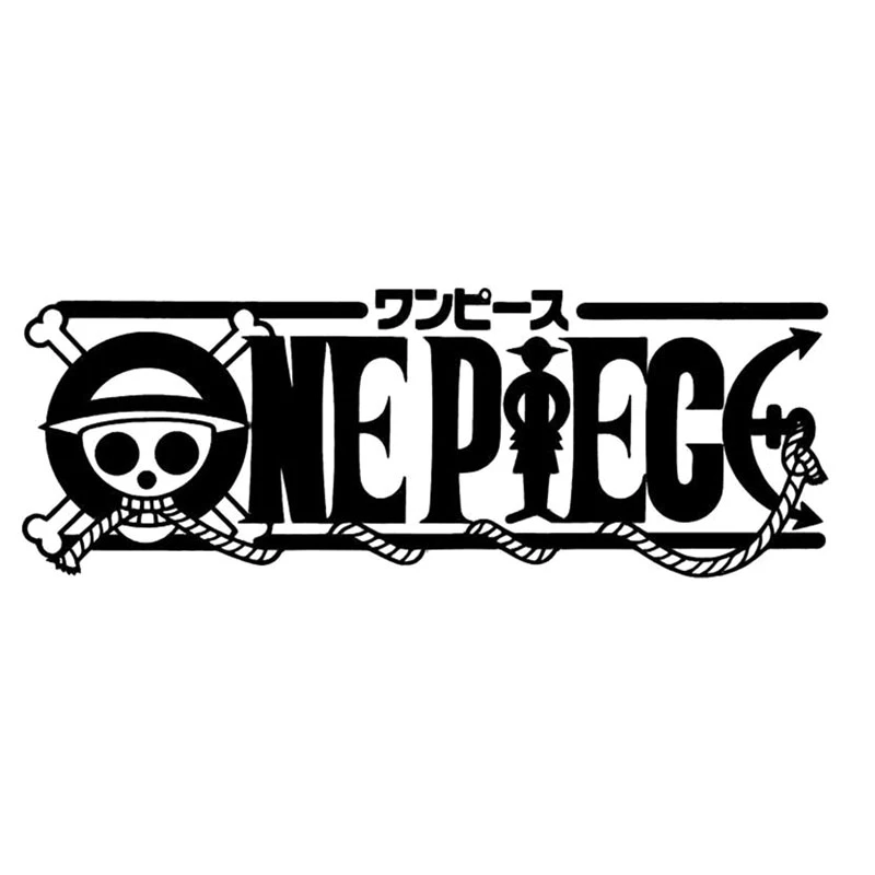 Anime One Piece Logo Cartoon Vinyl Aufkleber Schwarz Silber Auto Aufkleber Auto Styling Motorrad Aufkleber Silver Decal Stickers Motorcycle Decalsmotorcycle Decals Aliexpress