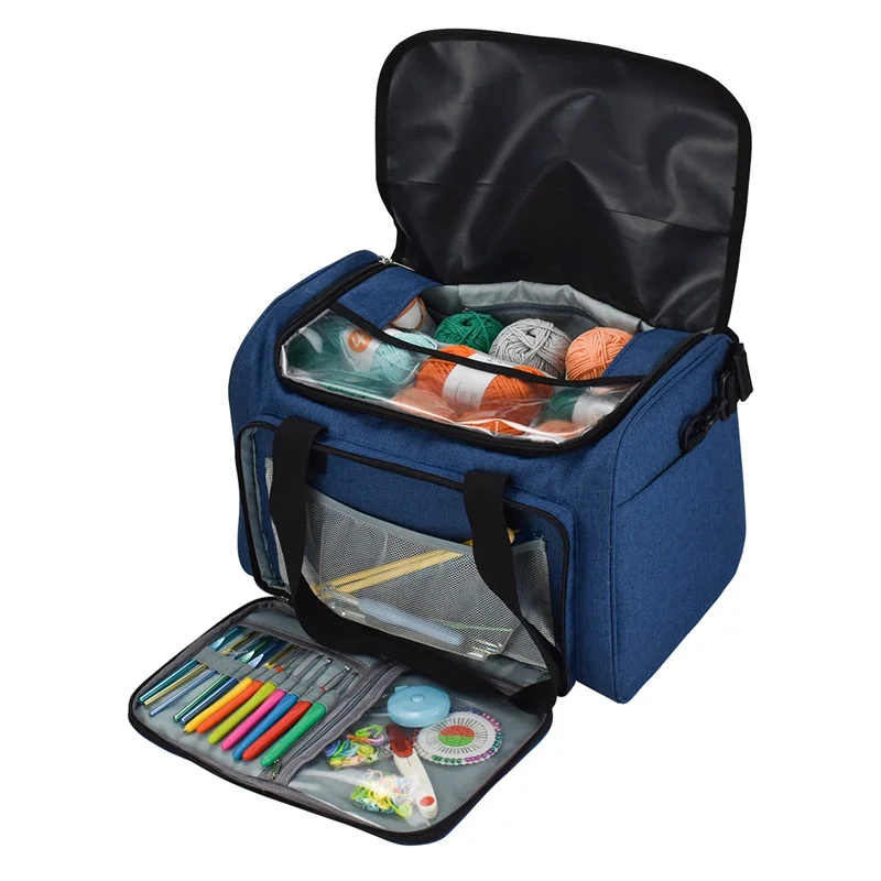 Sewing Supplies Yarn Storage Bag Handbag Yarn Organizer For All Crochet Knitting Accessory Crochet Bag For Yarn Storage