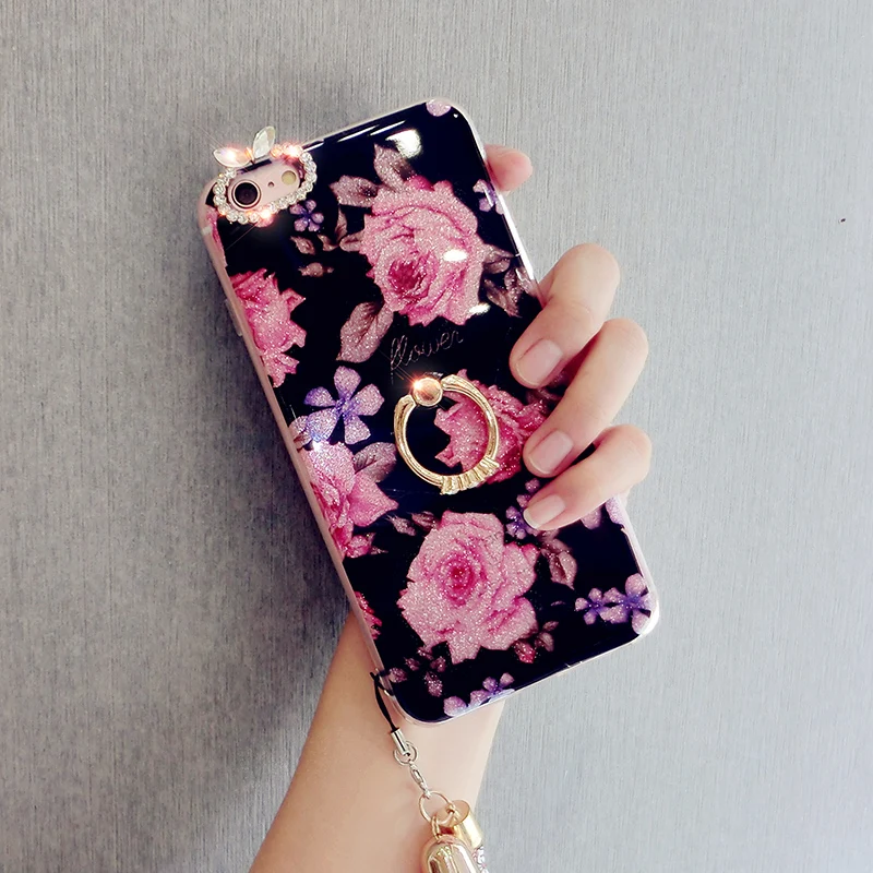 

Glitter Phone Case for Iphone X XR XS MAX 6 6S 7 8 Plus protective phone back cover Soft Silicone fundas capa