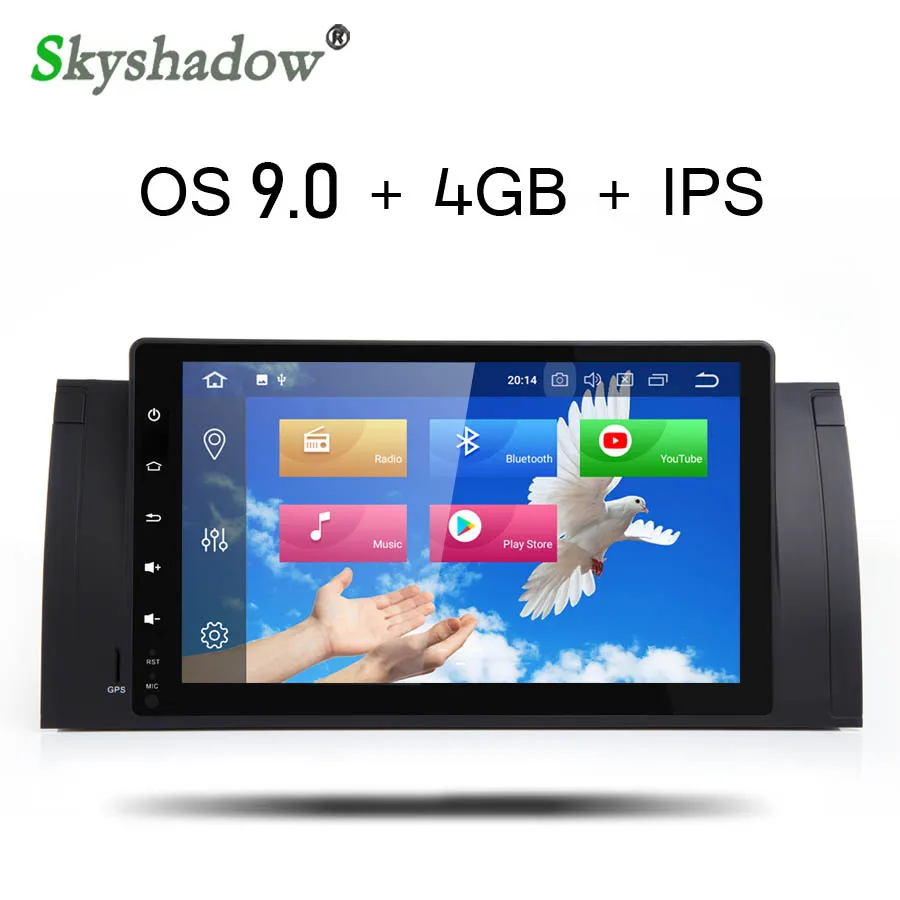 Excellent Car DVD Player IPS HD DSP Android 9.0 Octa Core 4G + 64GB DSP GPS map Radio Wifi Bluetooth 4.2 For BMW E39 X5 E53 M5 Range Rover 0