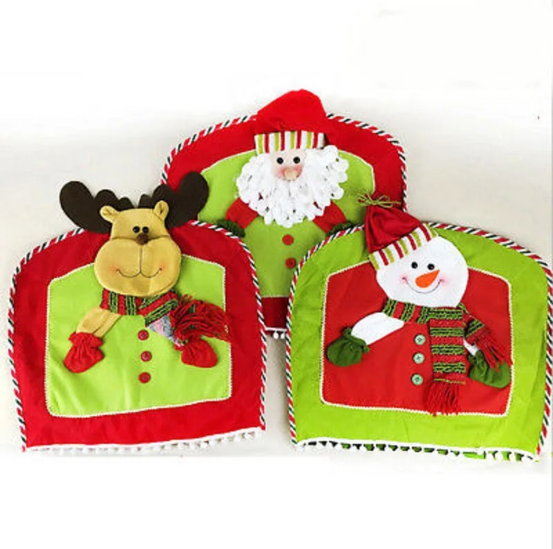 New Christmas Snowman Chair Cover Winter Holiday Party Kitchen Dining DecorationChina
