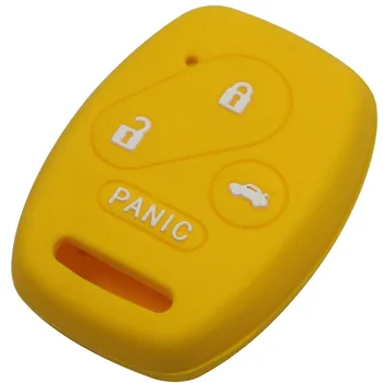 Keyforkess custodia in Silicone 30 pezzi per Honda Accord CR-V Civic Insight Ridgeline 3BTN panico 4 pulsanti telecomando portachiavi proteggi - Jingyuqin custodia in Silicone 30 pezzi per Honda Accord CR V Civic Insight Ridgeline 3BTN