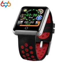 696 Q18 1,54 супер-большой Экран Полный цинковый сплав IP68 Водонепроницаемый ультра-продолжительное время работы в режиме ожидания: Фирменная Новинка UI спортивные Смарт-часы с браслетом