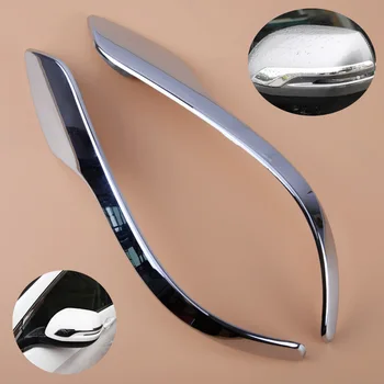 

beler 2 PCS Chrome Plated ABS Side Mirror Cover Rearview mirror anti rub decoration cover trim Strip Stiker Fit for Honda CRV