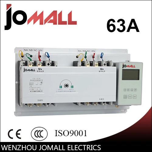 

jOTTA 63A 3 poles 3 phase automatic transfer switch ats with English controller