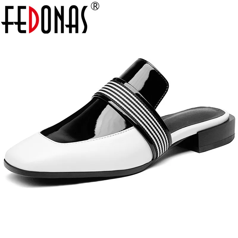 

FEDONAS Women Pumps High Quality Genuine Leather Color Matching High Heels Prom Party Shopping Rome Concise Pumps Shoes Woman