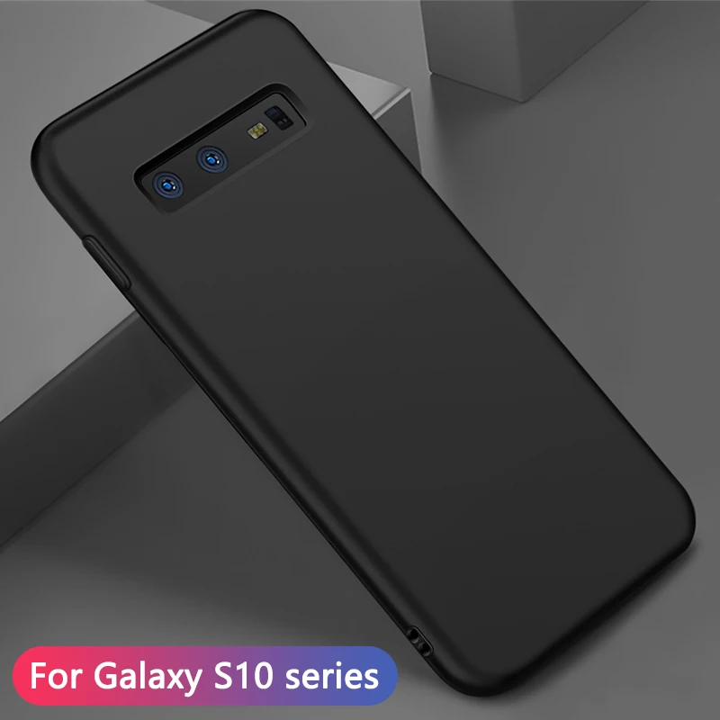 

Luxury Soft Liquid Silicone Case For Samsung Galaxy S10 Plus Full Silicon Back Cover Case For Samsung Galaxy S10 S10e Phone Case