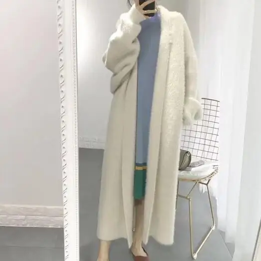 Del Cardigan Di E 2019 Signore Maxi Maglione Autunno Womans Delle Cappotti Lungo Dc469 Inverno dqzF0FEx