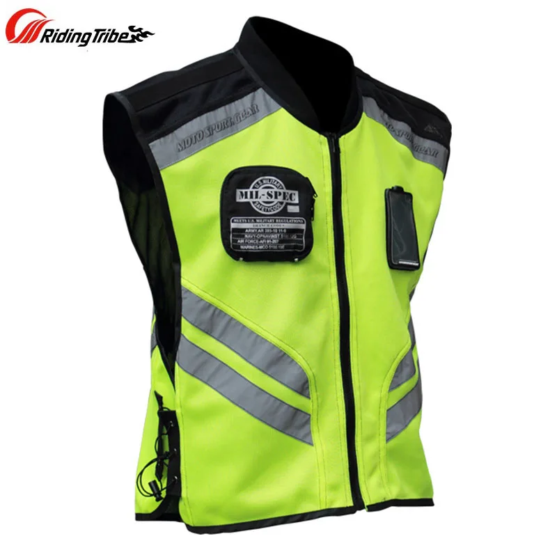 Riding Tribe New Motorcycle Reflective Vest Clothing Street Road