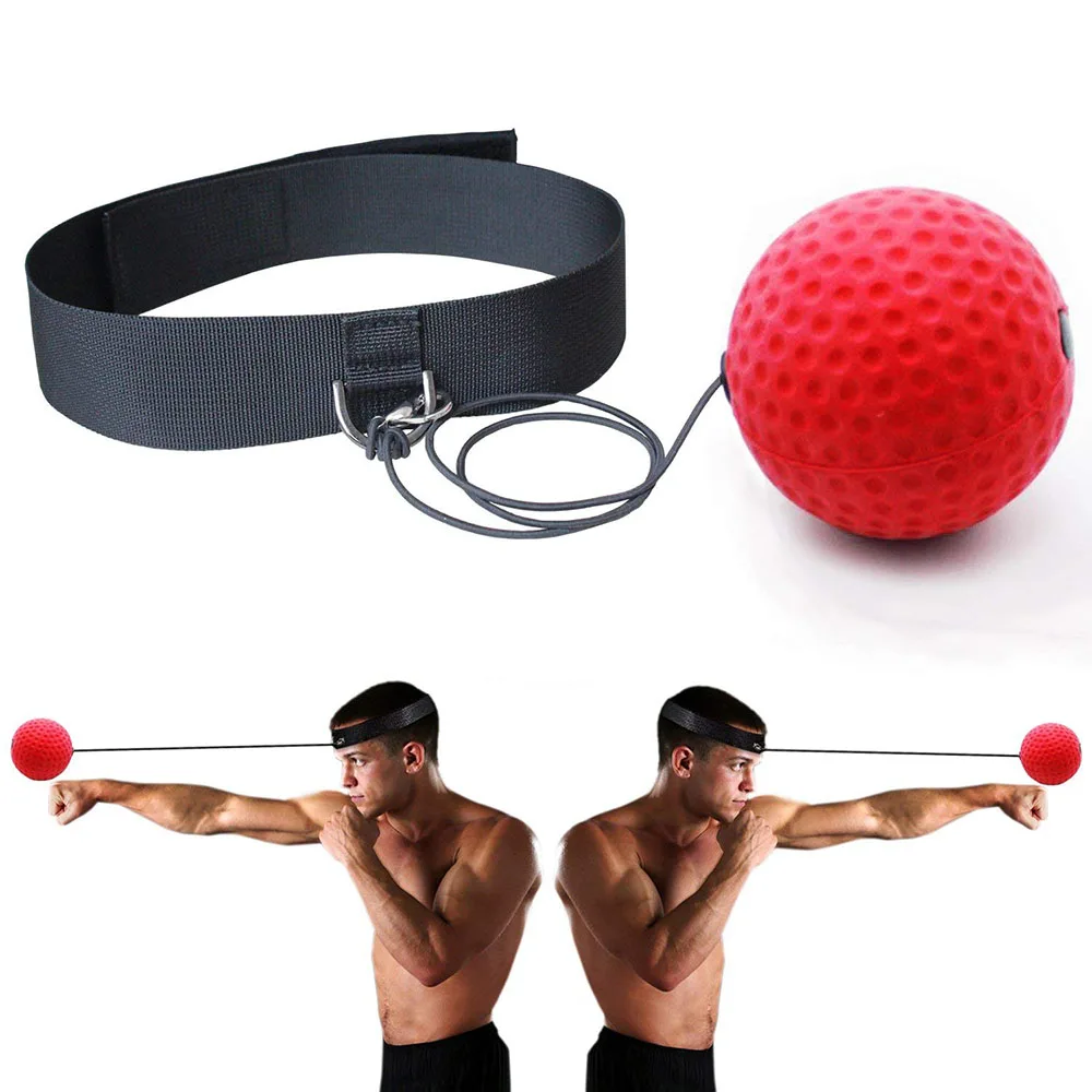 Boxing Magic Ball Reflex Speed Training With Headband Boxing Punching Balls Hand Eye Coordination Fitness Martial Arts Supplies (1)