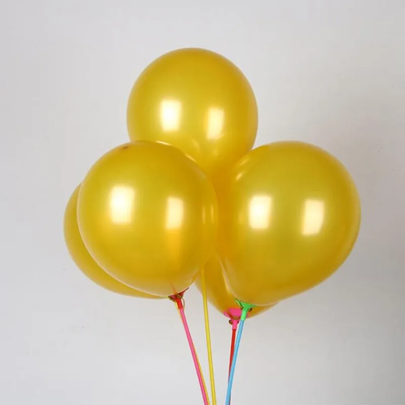 

golden balloons 50pcs/lot 10 inch round helium ballons birthday party decorations adult air ballon gonflable anniversai