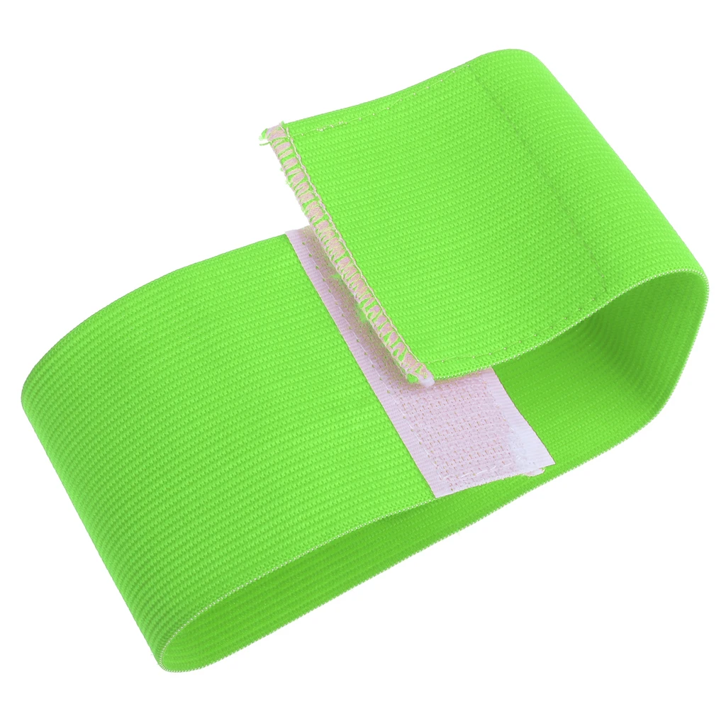 4 Pieces Elastic Soccer Football Captain Armband Strap Team Sports Captain Arm Band Green Red Blue Orange