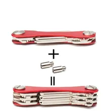 Новое поступление мужской кожаный бумажник автомобильный брелок держатель 6 Чехол для колец чехол большой европейский и американский лидер продаж