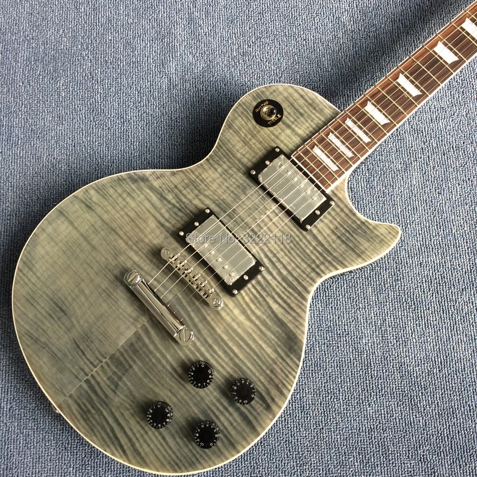 

dk New style high-quality custom LP electric guitar, Flame Maple Top Rosewood fingerboard electric guitar, free shipping