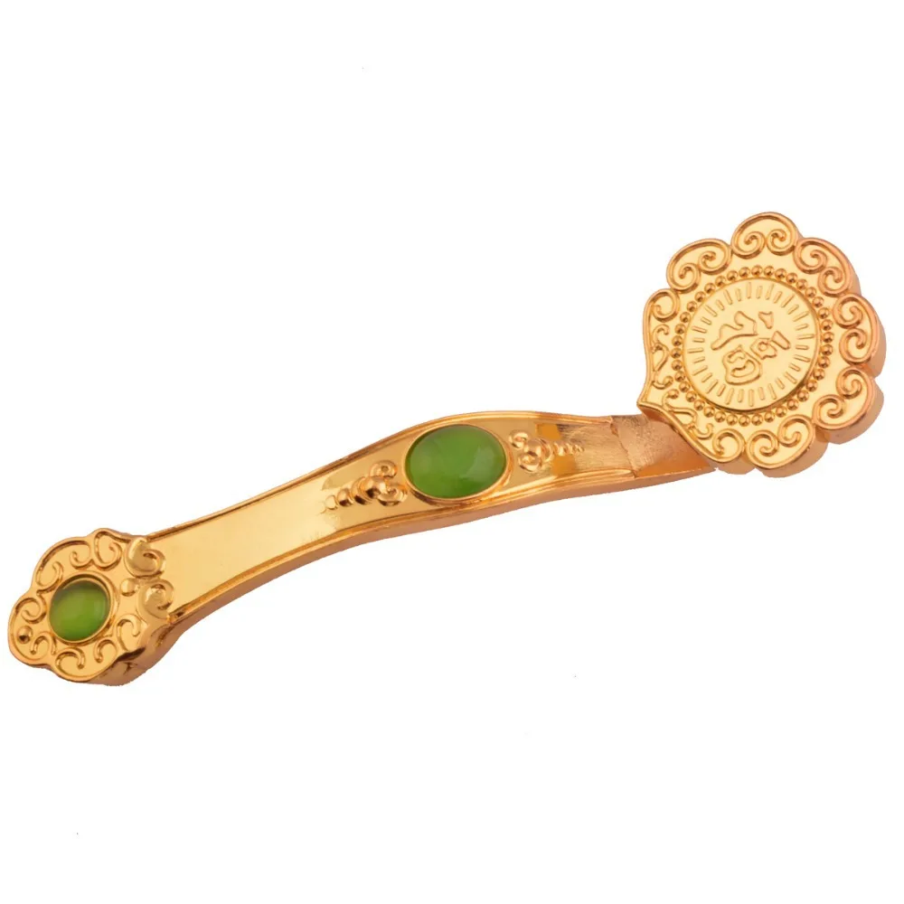 Fengshui Golden Ruyi Scepter Chinese Feng Shui for Home Office Decoration