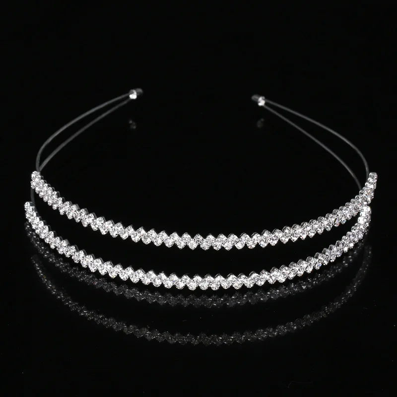 

Crystal Rhinestones Hairbands Tiaras Beads Crowns Wedding Party Prom Hair Accessories Women Girls Headbands Fashion Head Jewelry