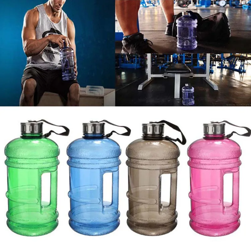 2.2L (Half Gallon) 64oz BPA Free Large Training Gym Water Bottle Handle