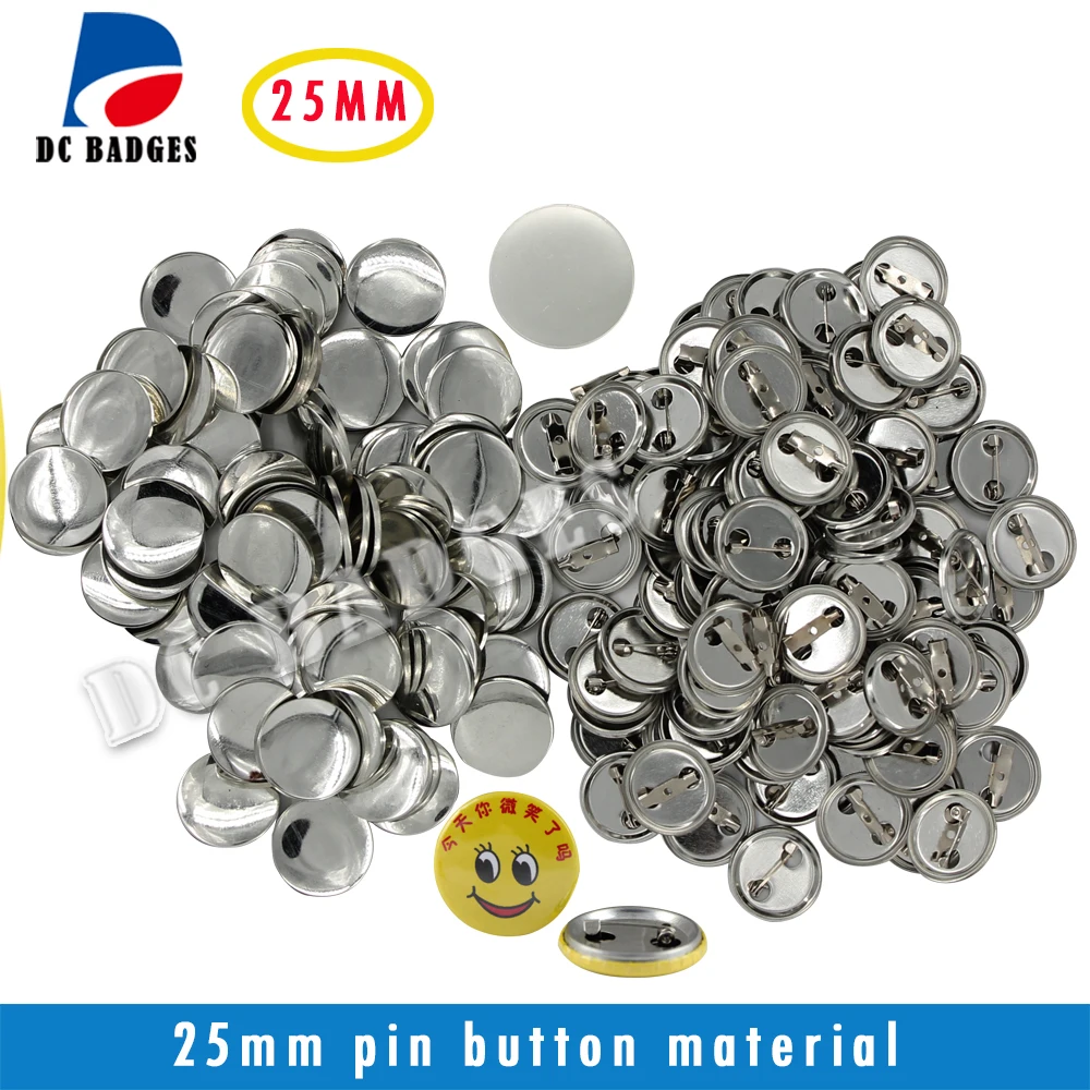 Высокое качество " 25 мм Знак Button Maker машина+ циркуль+ 500 компл. Металл Pinback поставок