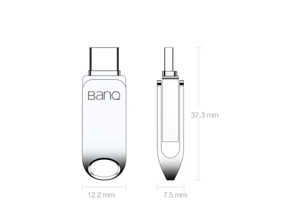 BanQ C6 USB флеш-накопитель 32 Гб OTG металлический водонепроницаемый флеш-накопитель 64 Гб Тип C Флешка мини-флешка карта памяти 16 Гб