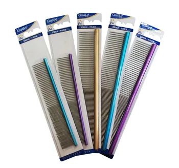 

Wholesale Pet grooming comb Dog Cleaning straight line comb Cat removal hair needle comb