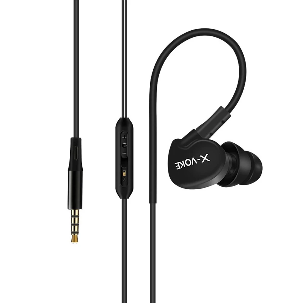Ear Hook Earphone BASS Running Earbuds with Mic 3.5mm jack standard Wired Earphones HiFi Sports