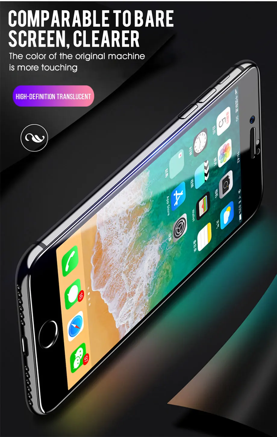 9D Защитное стекло для iPhone X XR XS MAX полное покрытие для iPhone 8 7 6 6s Защитное стекло для экрана на iPhone X XR изогнутые края