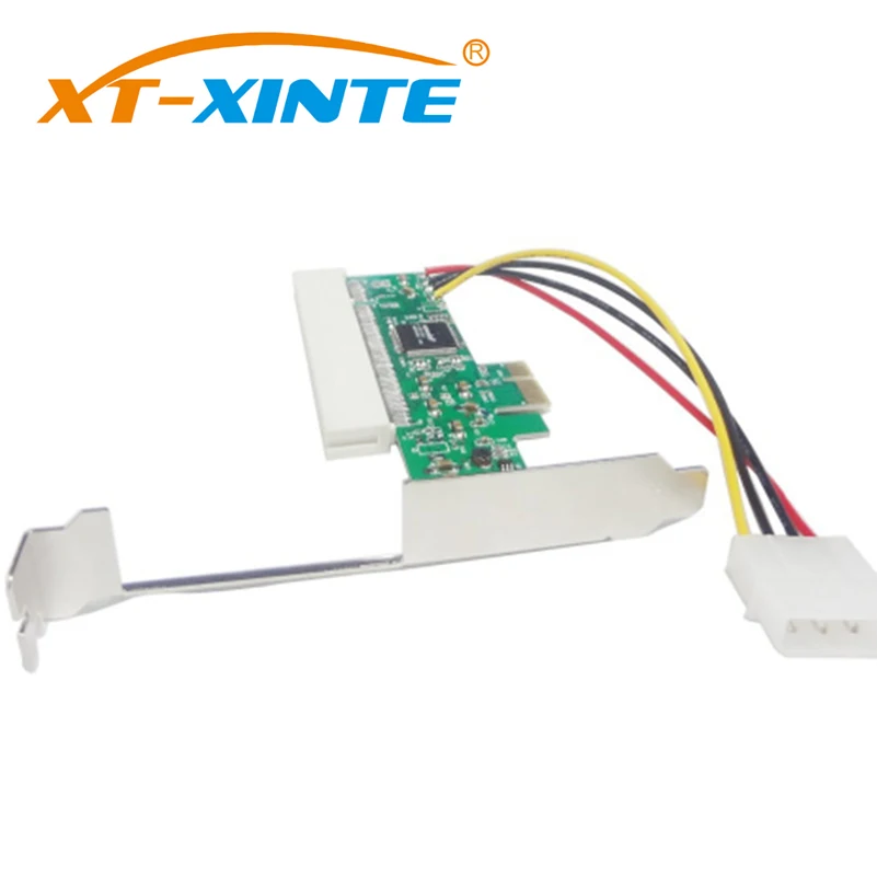 XT-XINTE LPE1083 PCI-Express для PCI адаптер карты PCI-E X1/X4/X8/X16 слот с 4Pin кабель питания карты зеленый Q00440