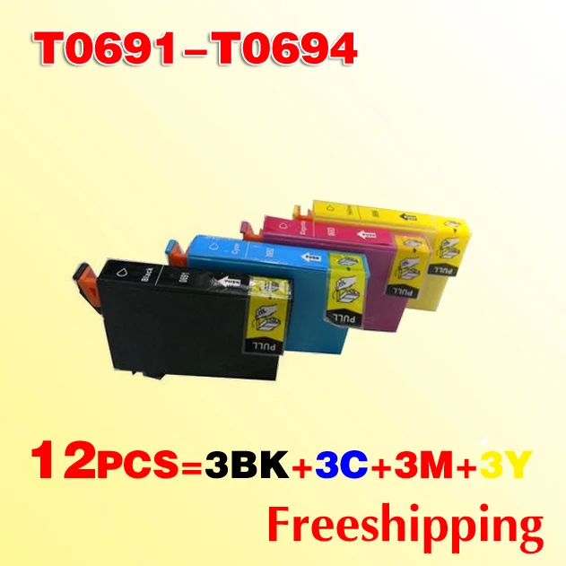 

3 компл./лот T0691 чернильный картридж, совместимый с NX100/ NX110/NX105/NX200 +