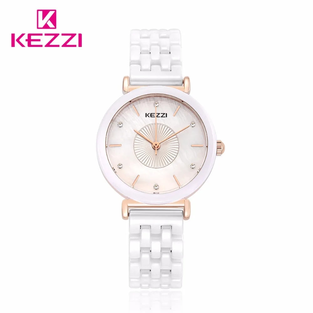 Prix pour Kezzi Top Marque Femme montres De Mode Dames En Cristal Horloge Blanc Céramique Or De Luxe Femmes Top Qualité Quartz Montre Kw-1478 Prix pour Kezzi Top Marque Femme montres De Mode Dames En Cristal Horloge Blanc Céramique Or De Luxe Femmes Top Qualité Quartz Montre Kw-1478
