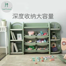 Луи Мода Детские игрушки полки детские сады Младенцы книжные шкафы большой емкости многоэтажные