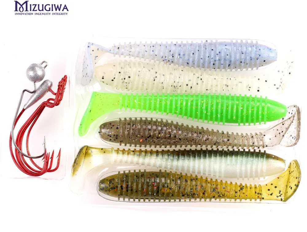 12 шт./лот Mizugiwa Thorn Pro Червячные Крючки рыболовные мягкие пластиковые приманки