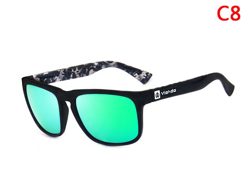 Viahda, брендовые Новые поляризованные солнцезащитные очки, мужские, крутые, для путешествий, солнцезащитные очки, высокое качество, очки для рыбалки, Oculos Gafas - Цвет линз: C8