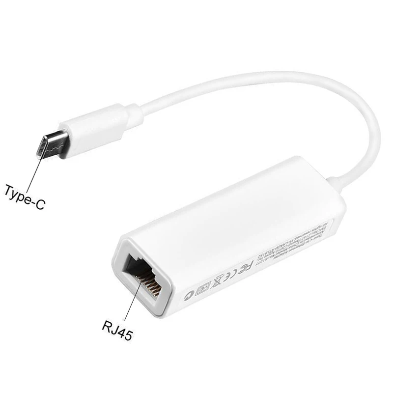 Мини USB 3,1 Тип C USB-C для RJ45 100 Мбит/с Ethernet cетевой адаптер LAN кабель для Windows XP/7/8, Mac OS