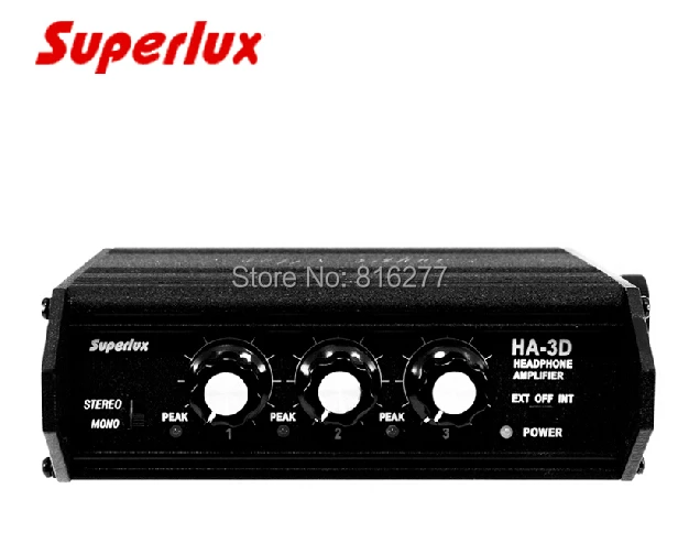 Superlux HA3D Portable Headphone Amplifier 3 channels