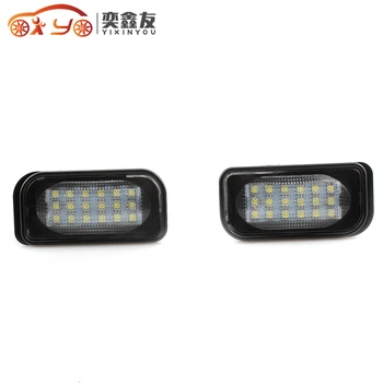 

100PCS Car LED License Plate Lights 12V For Mercedes W203 4D C-Class AMG Benz Accessories LED Number Plate Lamp Bulb Kit(6.5)