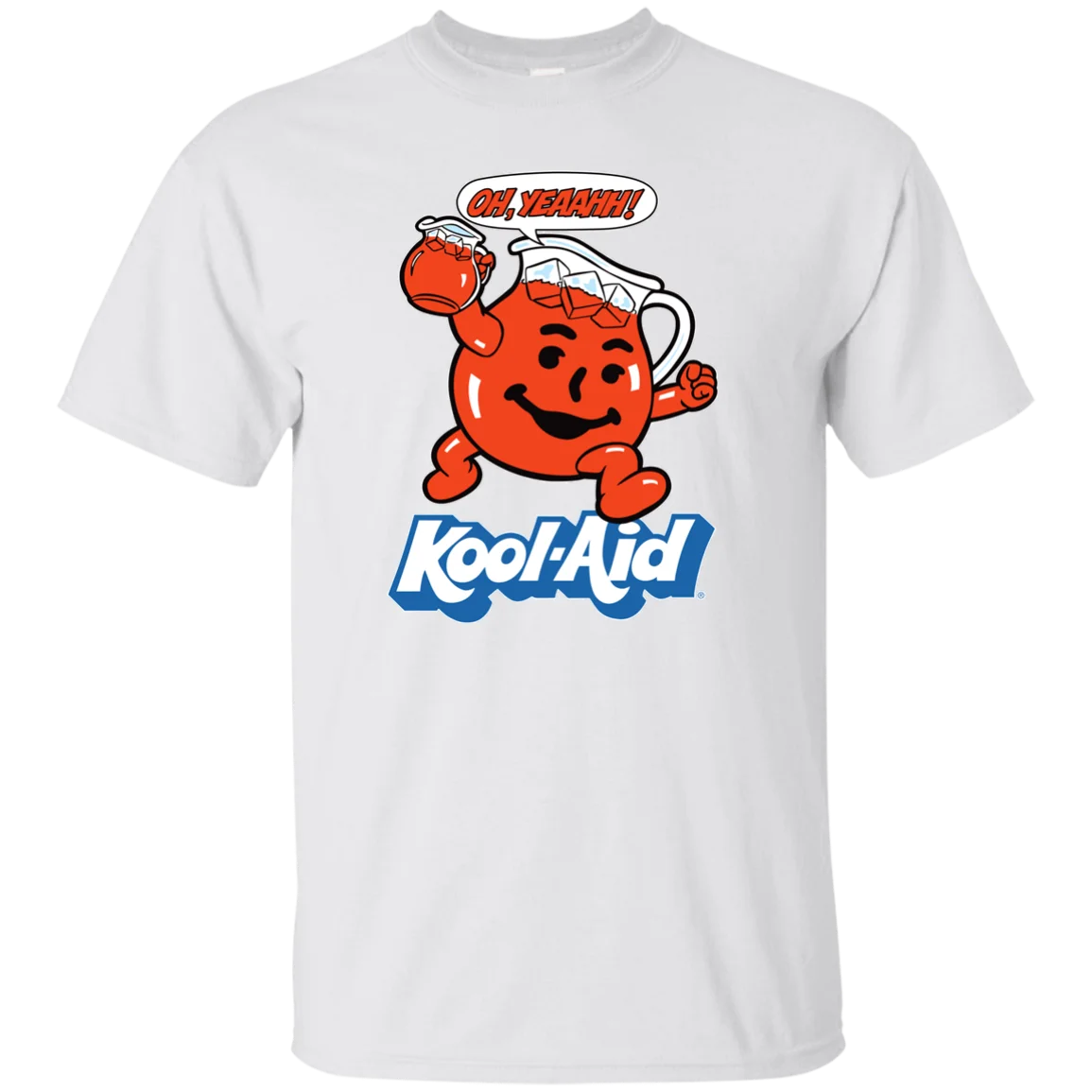 Gildan 5000 Cotton Adult T-Shirt S-3XL Kool Aid Man Jug.