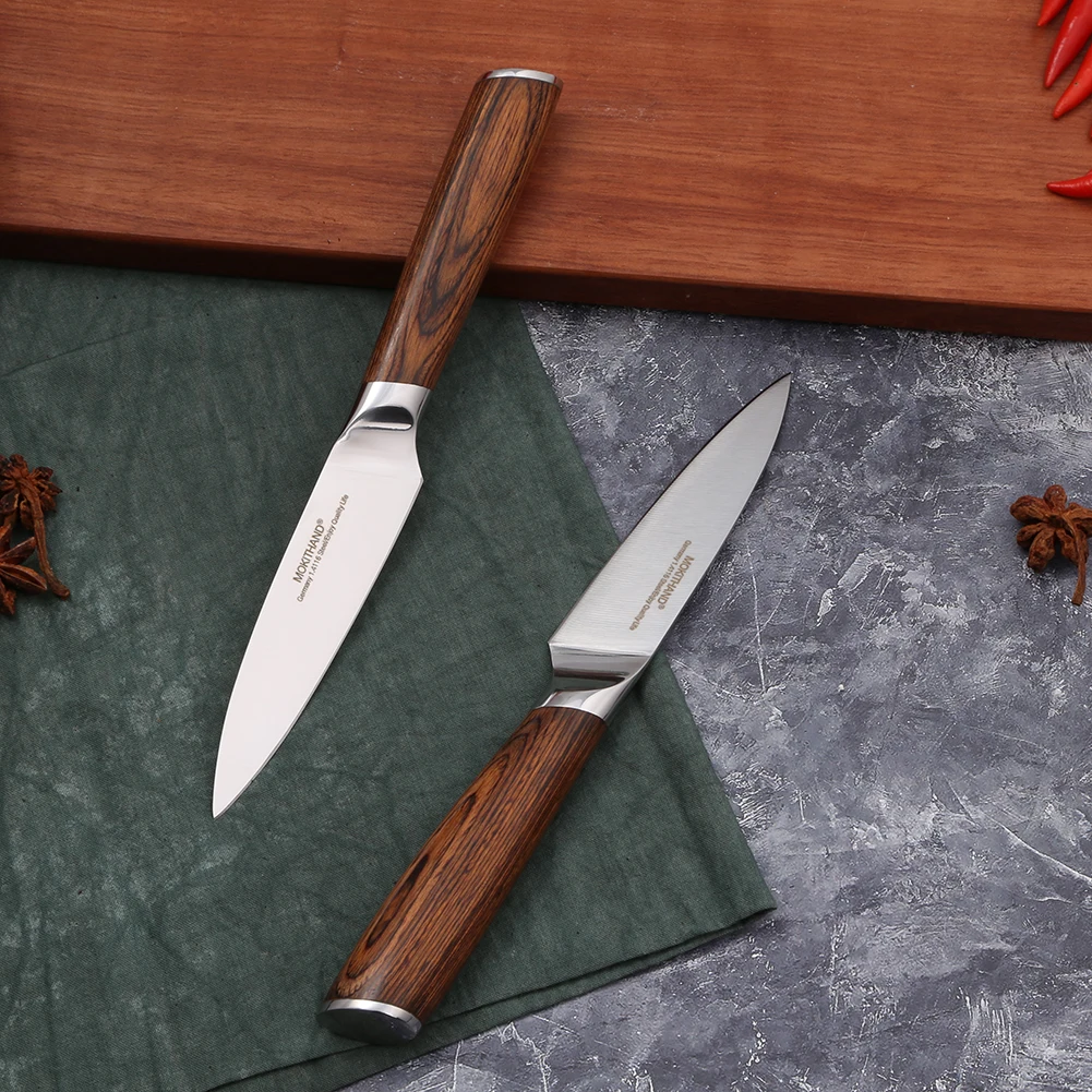 Набор японских поварских ножей, Профессиональный кухонный нож, Германия 1,4116, нож для приготовления овощей из высокоуглеродистой стали