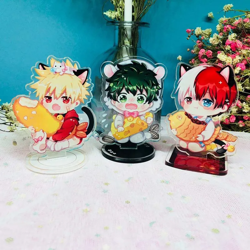 

1Pcs High Quality Anime My Hero Academia Acrylic Plate Holder Stand Stationery For Kid Gift School Office Supply
