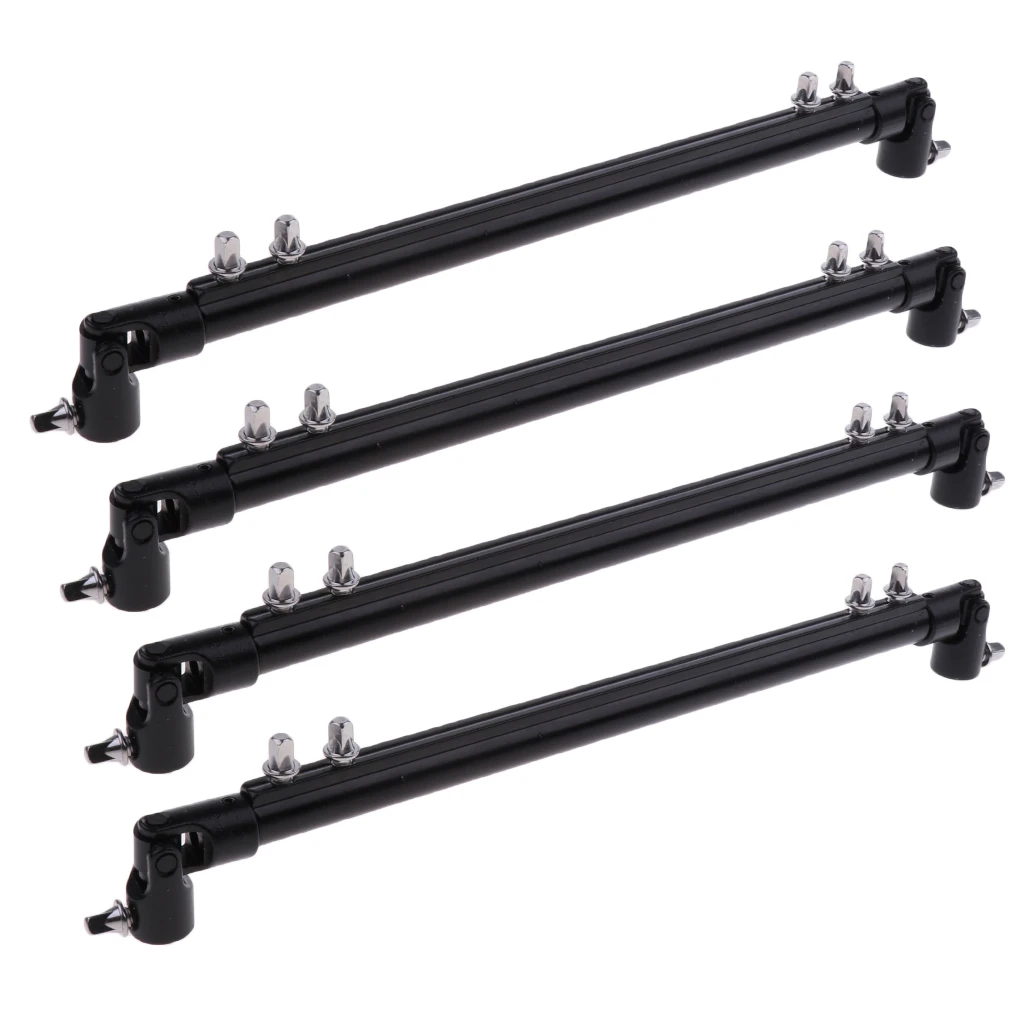4pcs Double Bass Kick Drum Pedal Link Linkage Connecting Bar Driveshaft Rod Drum Percussion Instruments Replacement Parts Access