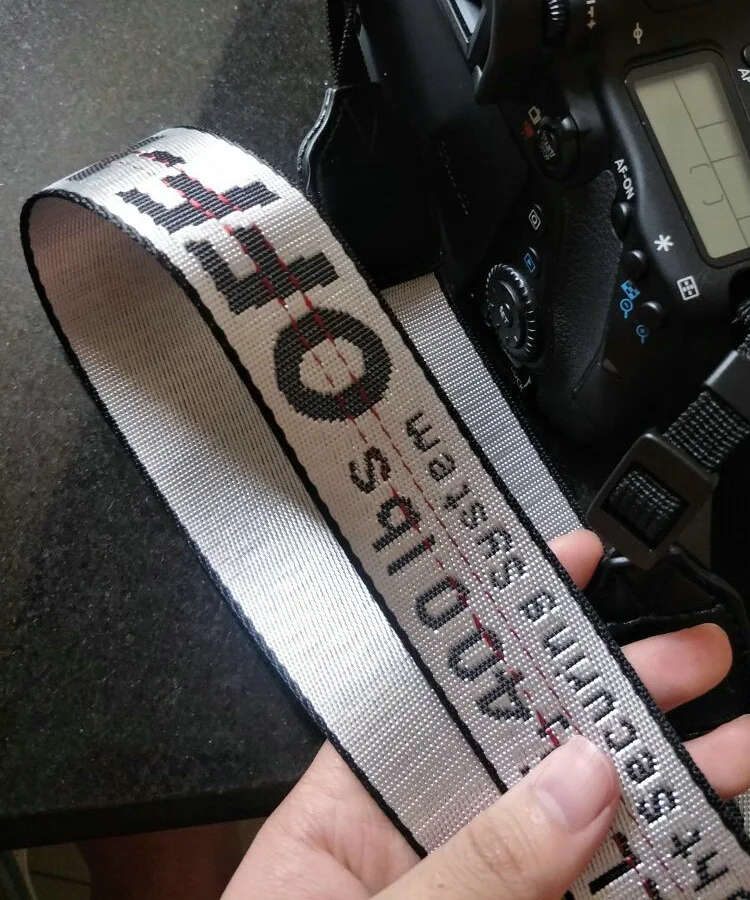 Высококачественный ремешок для фотокамеры SLR цифровой фотоаппарат ремешок для фотокамеры SLR s off-white camera с для Canon Nikon sony Fujifilm - Цвет: Серебристый / серый