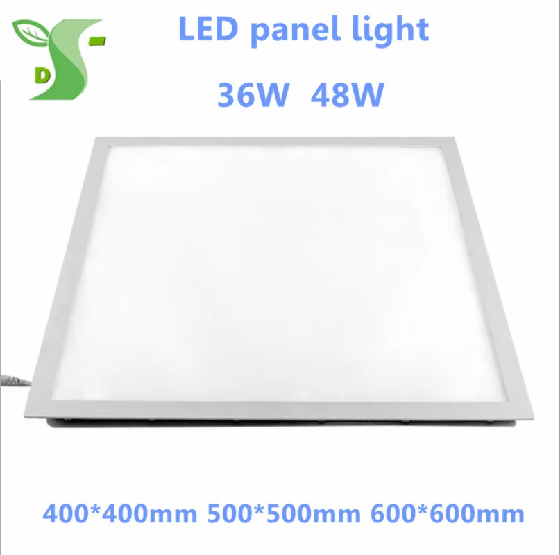 Ultra Thin 36W 48W aluminum square recessed LED Downlight lights 400*400 500*500 600*600 flat panel lights AC85-265V SMD2835 электрическое оборудование shanghai 2015 cbf 300 400 500 600