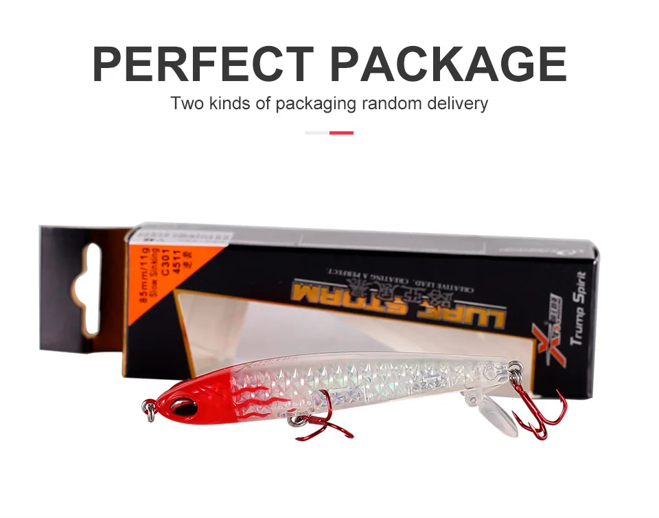 KINGDOM Hot High Quality Pencil & Minnow Fishing Lure Top water Hard Baits Good Action and Special reflective shiny fish skin  (9)