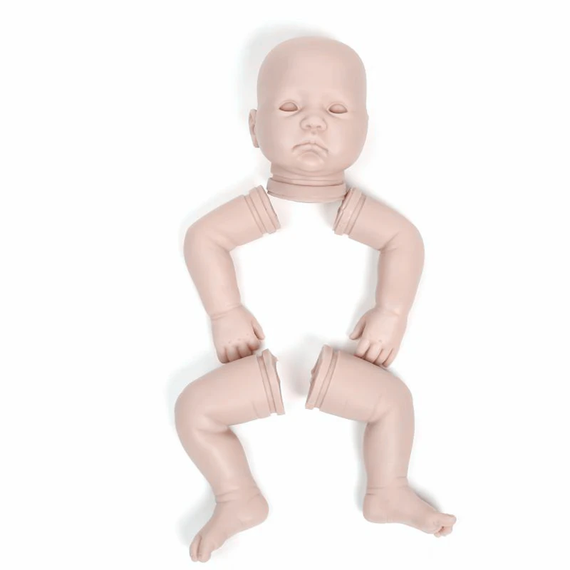 

22inch Lovely Reborn Doll Kits for Early Educational Soft Vinyl Reborn Baby Dolls Accessories DIY Realistic Toys Reborn Bebe